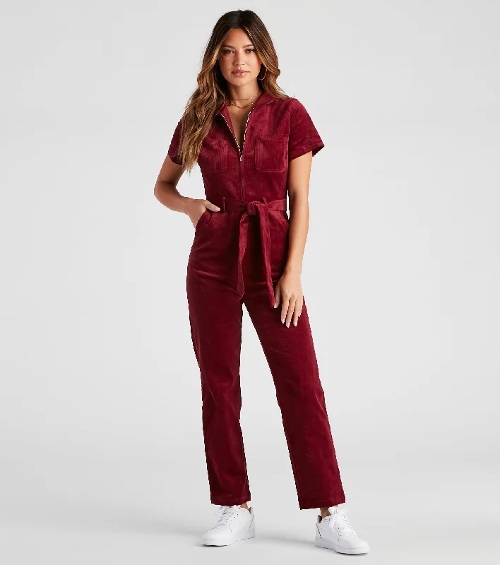 New Arrival Sincerely Love Corduroy Jumpsuit