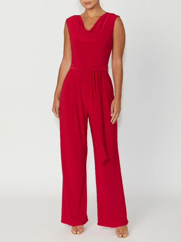 Super Sale Jillian Red Jumpsuit