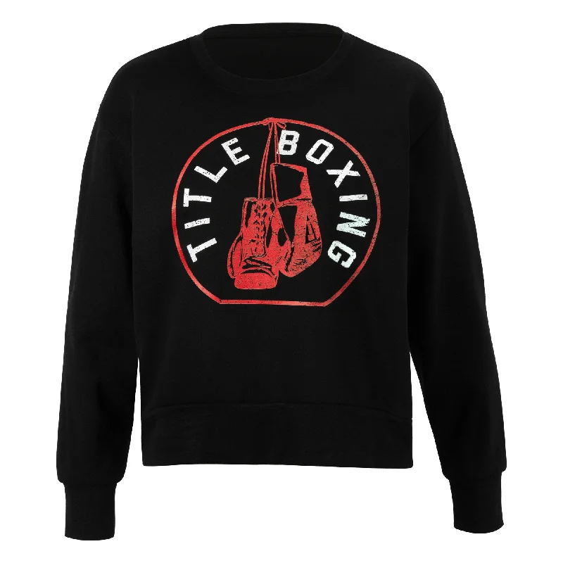 Best Bargains fitted workout sweatshirtTITLE Boxing Women's Signal Crewneck Sweatshirt