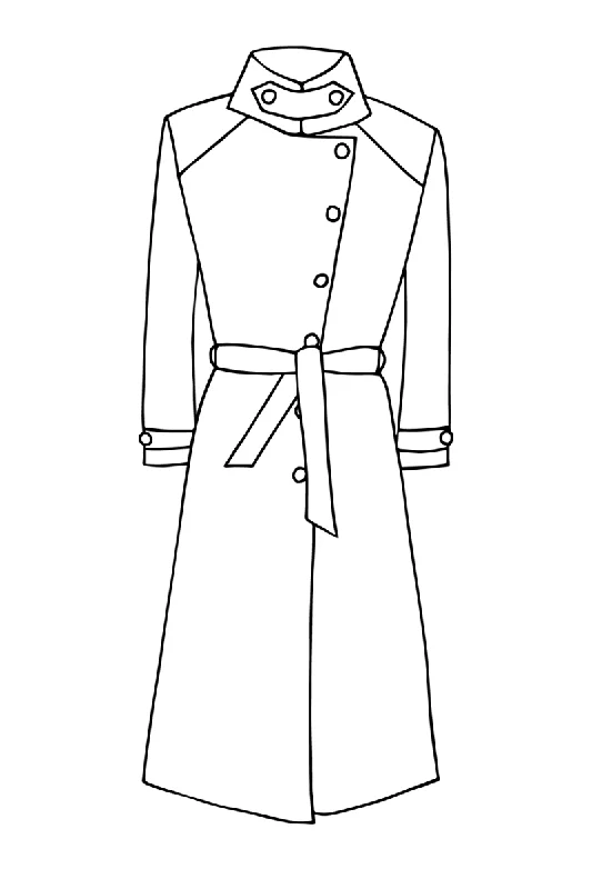 Exclusive Savings Trench Coat in Aubergine