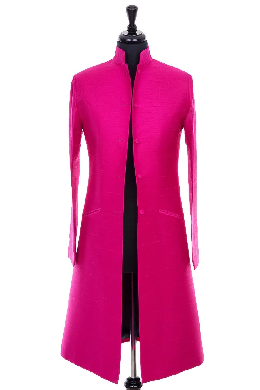 Price Drop Nehru Coat in Hot Pink