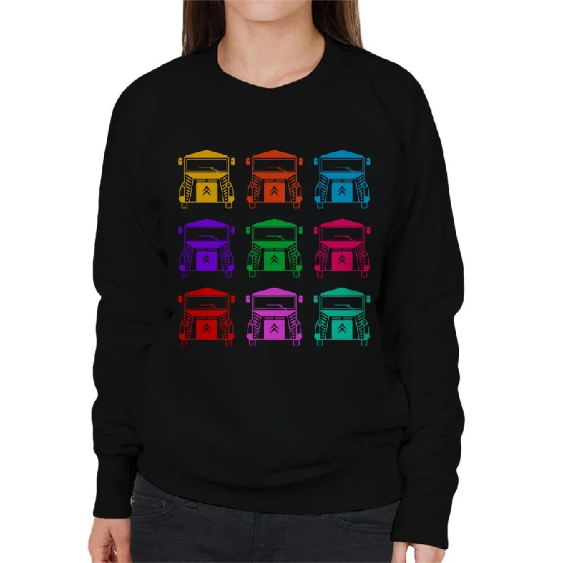 Warehouse Sale cozy gym sweatshirtCitroën Vintage Type H Van Colour Pattern Women's Sweatshirt Warehouse Sale cozy gym sweatshirtCitroën Vintage Type H Van Colour Pattern Women's Sweatshirt