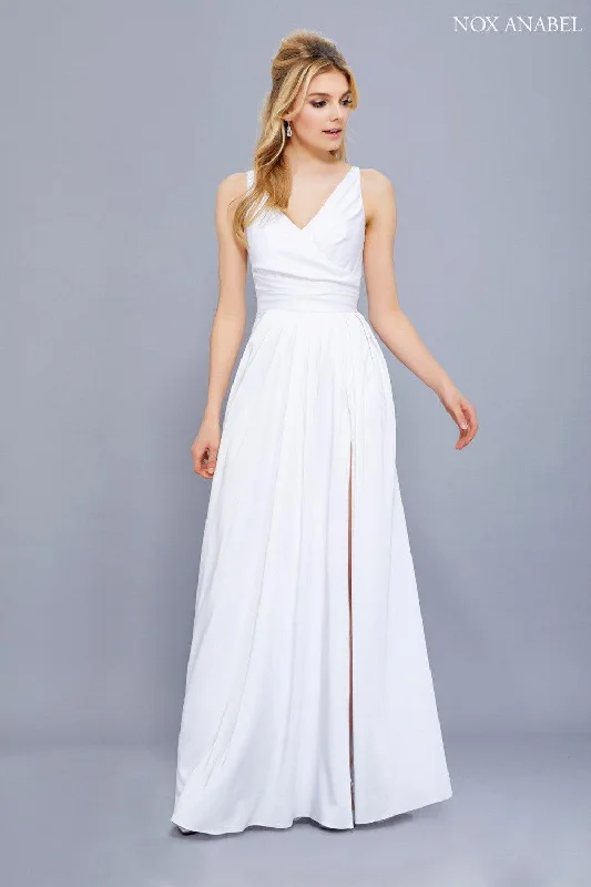 Best Deals Long Open Back Formal Bridal Gown