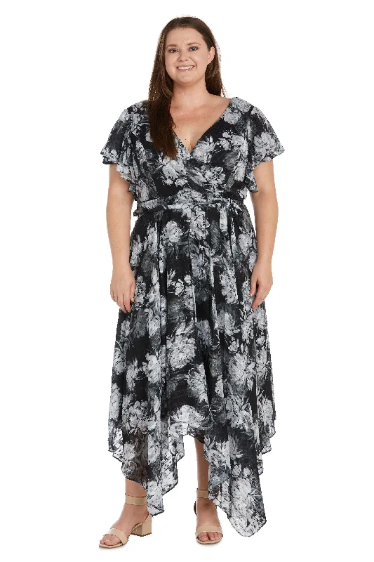 Customer Appreciation Sale Nightway High Low Plus Size Floral Dress 22163W