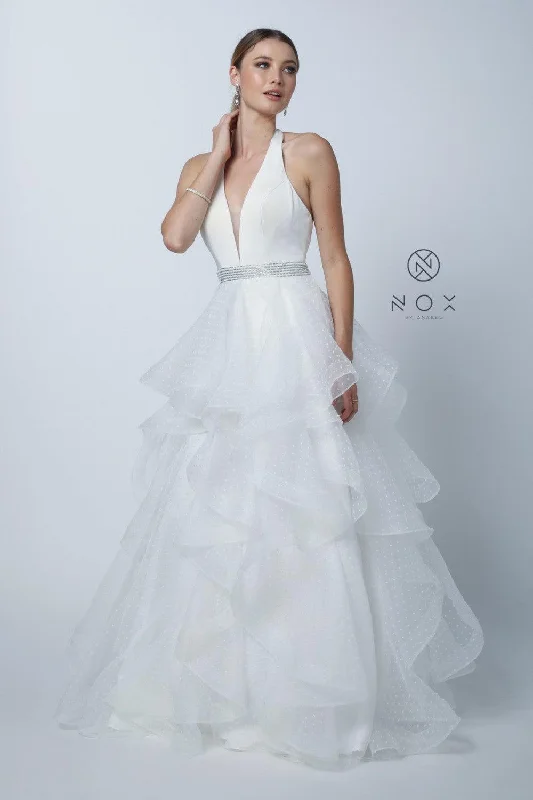 Today's Special Long V Neck Bridal Dress Wedding Gown
