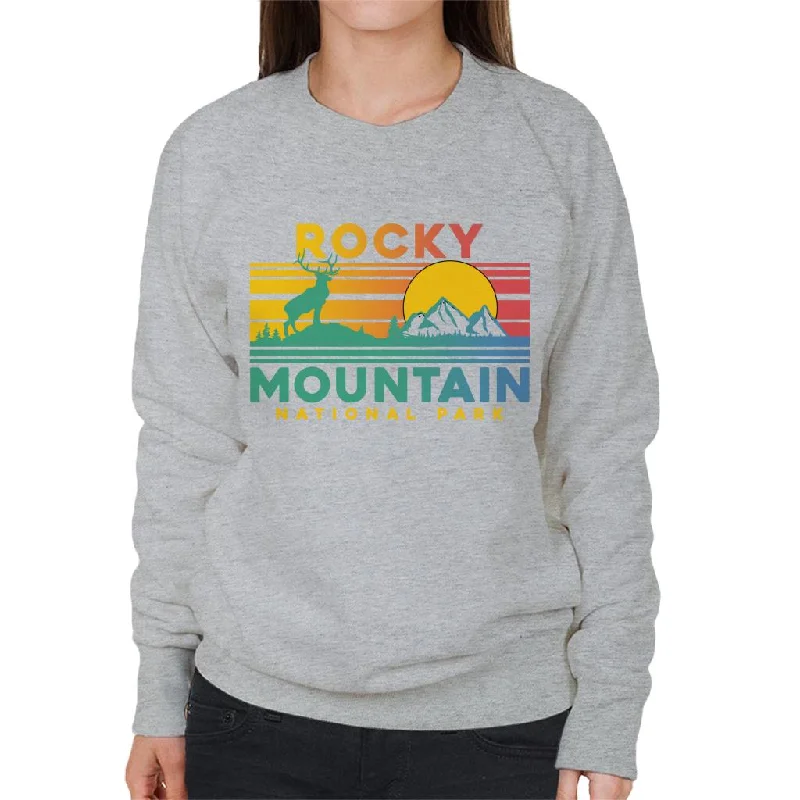 Extra Discounts chic fitness hoodieUS National Parks Rocky Mountain Sunset Women's Sweatshirt