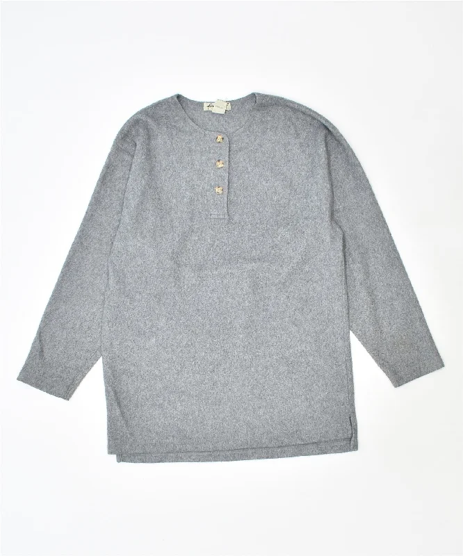 Limited Time activewear hoodieEDDIE BAUER Womens Button Neck Jumper Sweater UK 8 Small Grey Polyester Limited Time activewear hoodieEDDIE BAUER Womens Button Neck Jumper Sweater UK 8 Small Grey Polyester