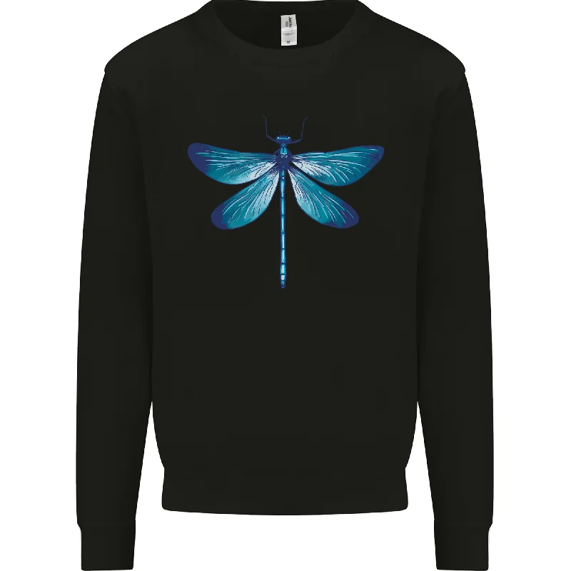Sneak Peek Sale minimaA Blue Dragonfly Mens Sweatshirt Jumper
