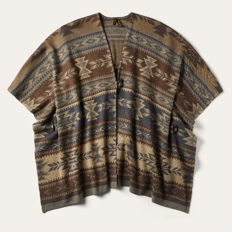 Inventory Reduction Aztec Print Sweater Poncho