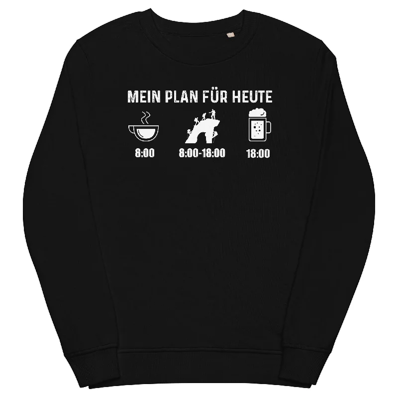 Price Slash pullover workout hoodieMein Plan Für Heute - Unisex Premium Organic Sweatshirt