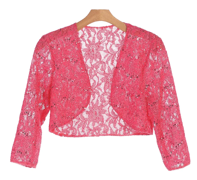 Midnight Madness Formal Bolero Long Sleeve Lace Jacket