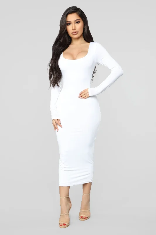 The Best Prices All These Simple Things Midi Dress - White